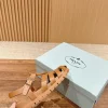 Prada Triangle Buckle Sandals