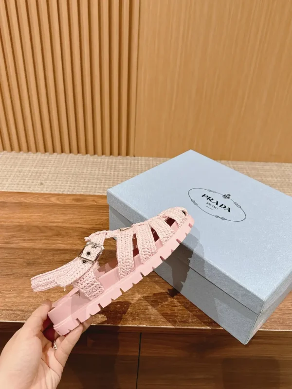 Prada Raffia Sandals