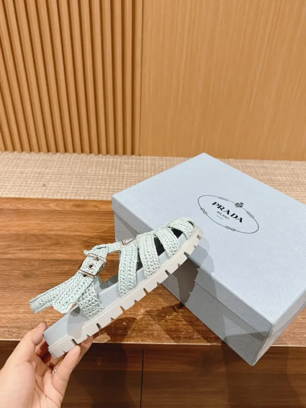 Prada Raffia Sandals