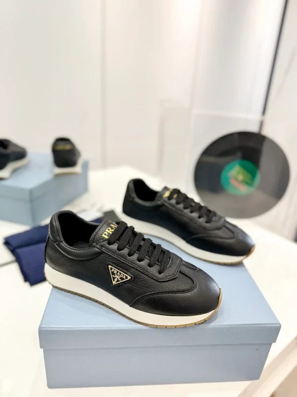Prada Triangle Winter Loafers
